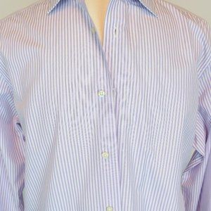 Sacks Fifth Avenue Long-Sleeve Striped Button Down Shirt L NWT